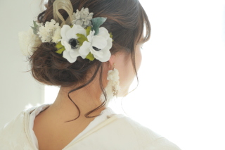 ご新婦様ヘアチェンジ