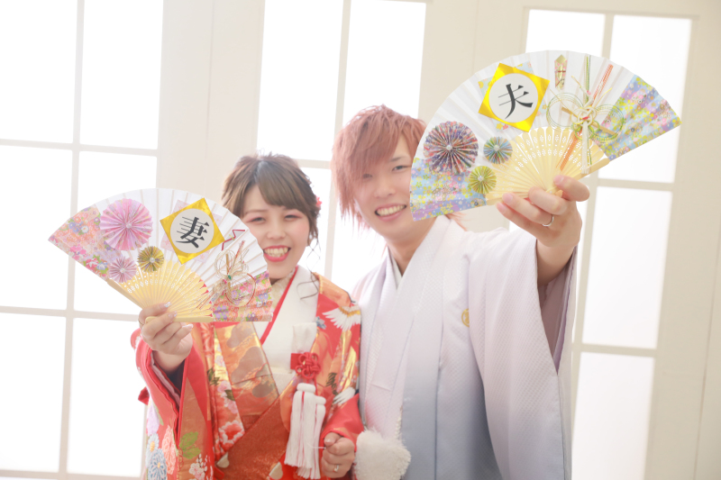 和装1着プラン+修整済みデータ(3カット付き)!!ウェルカムボード用にいかがでしょうか♪