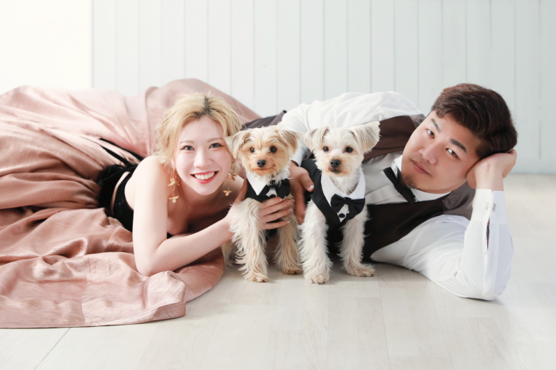 【ペットと一緒に洋装1着フォトウェディング!】ナチュラルプラン アルバム・データ付き!