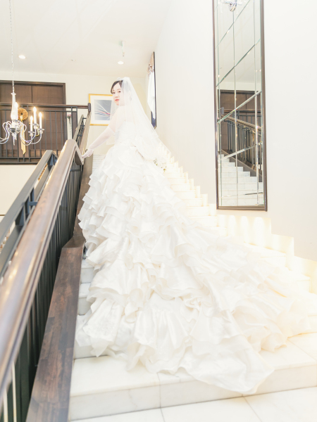 豪華なドレスだからこその一枚！