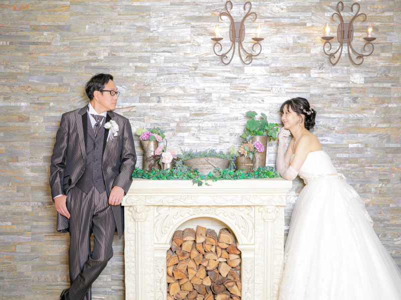 洋風なお家の一角で