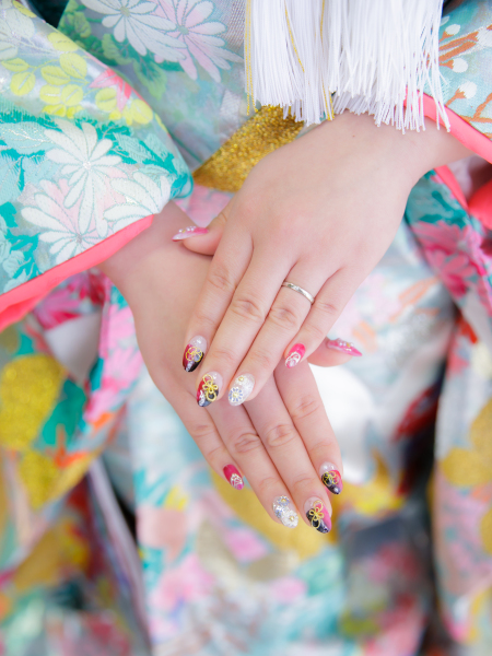 着物に合わせて爪もコーディネート☆