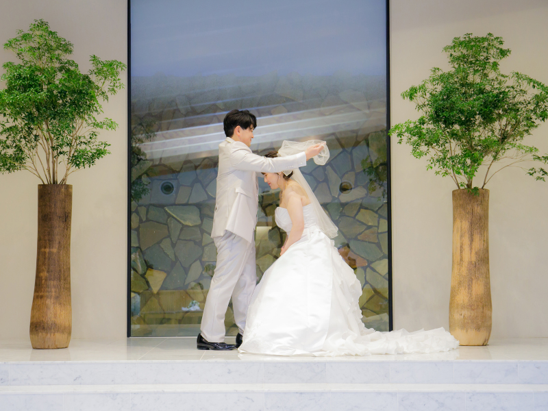 まるで結婚式 ❝ ベールアップ ❞の披露