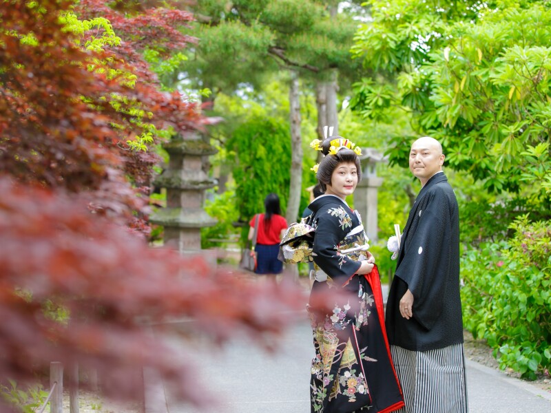 優美な花嫁姿で母の願いを叶えて