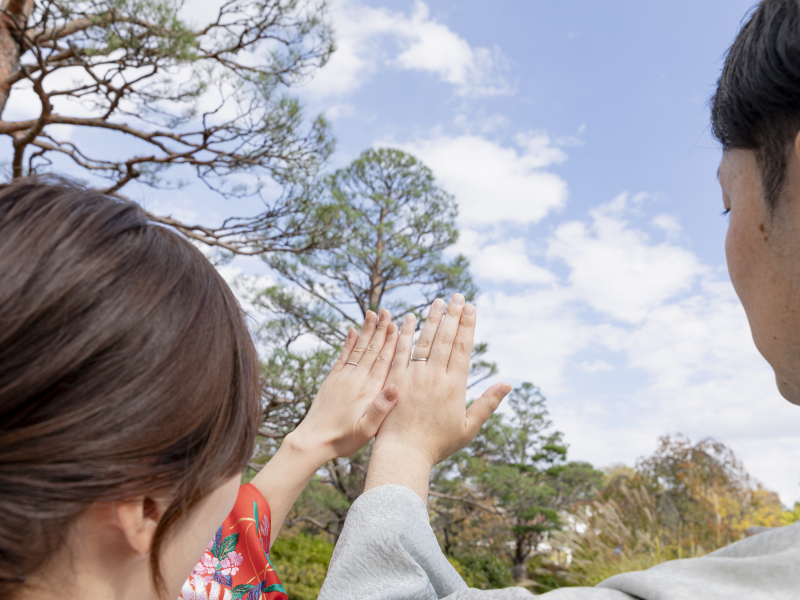 空に向かって二人の永遠を
