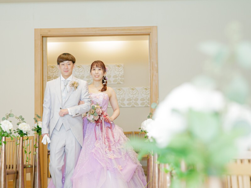 お色直しも楽しんで