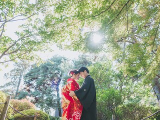 写真ミヤガワ Photo Studio WeddinGraphy_和装(秋)善光寺ロケ