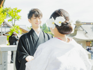 写真ミヤガワ Photo Studio WeddinGraphy_和装（秋）善光寺ロケ