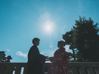 写真ミヤガワ Photo Studio WeddinGraphy_和装(秋)善光寺ロケ