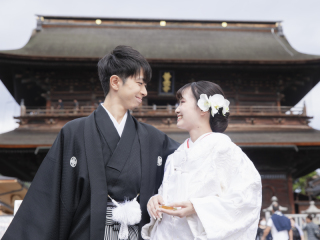 写真ミヤガワ Photo Studio WeddinGraphy_和装（秋）善光寺ロケ