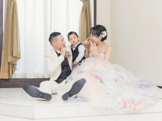 写真ミヤガワ Photo Studio WeddinGraphy_家族やペットと撮影