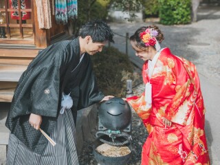 写真ミヤガワ Photo Studio WeddinGraphy_和装(秋)善光寺ロケ