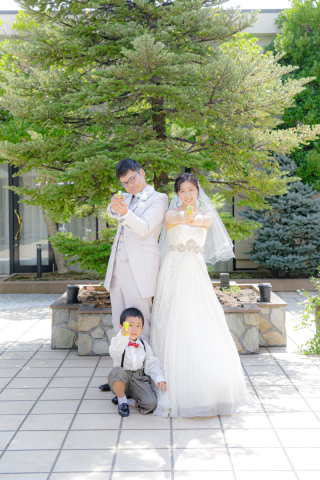 写真ミヤガワ Photo Studio WeddinGraphy_家族やペットと撮影