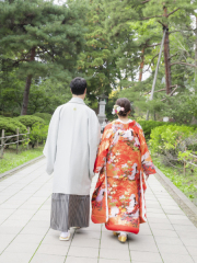 写真ミヤガワ Photo Studio WeddinGraphy_和装（秋）善光寺ロケ