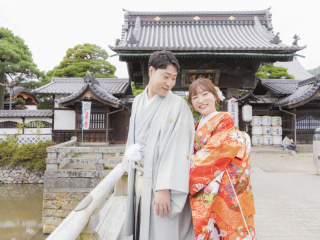 写真ミヤガワ Photo Studio WeddinGraphy_和装（秋）善光寺ロケ