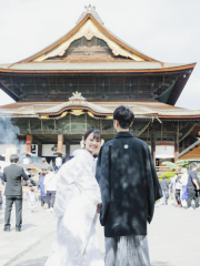 写真ミヤガワ Photo Studio WeddinGraphy_和装（秋）善光寺ロケ