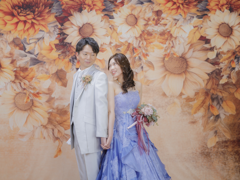 【Autumnフォト(10・11月)】スタジオよくばりプラン《和装&洋装 プライベート貸し切り空間でゆったり撮影》