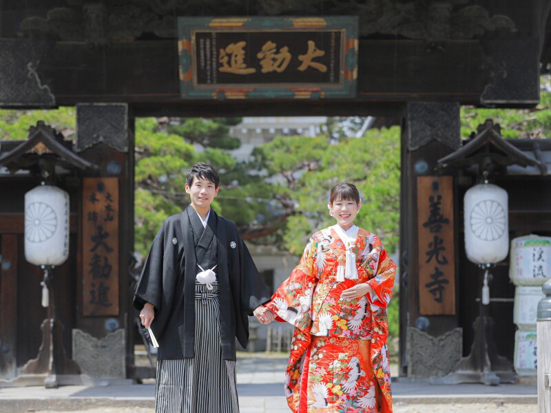 春フォト(4月・5月)　和装1着　善光寺ロケーション撮影《うららかな光を浴び、春の依吹を感じながら思い出フォトを‼》