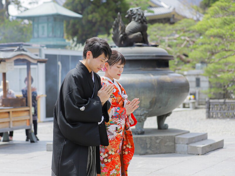 【3月Photoプラン】和装　善光寺ロケーション撮影《出張撮影料30％OFF！趣ある景色とともに思い出を残そう》