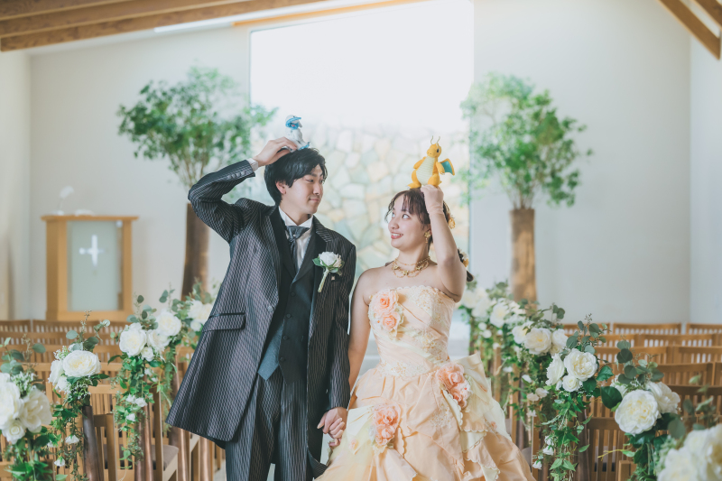 春フォト(4月・5月) 洋装2着　式場ロケーション撮影《本格的チャペル&館内フォトクルーズで贅沢にフォトウェディング》