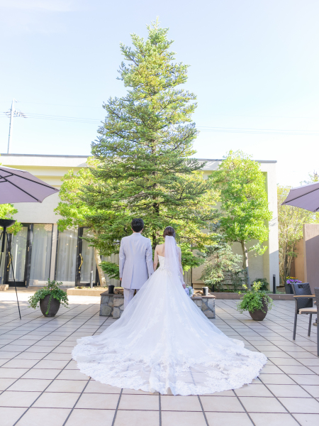 【ディナー付き】洋装2着チャペルフォト 《VENUS COURT NAGANO 季節のフルコースディナーがセット！》