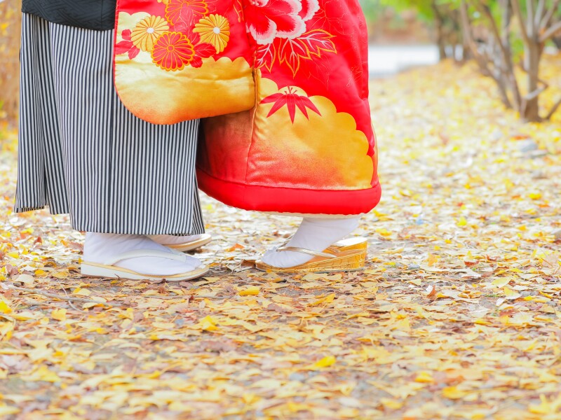 【秋フォト(10月11月)】 善光寺ロケーション撮影《秋の景色に着物映えまちがいなし!秋ならではの趣ある風景とともに》