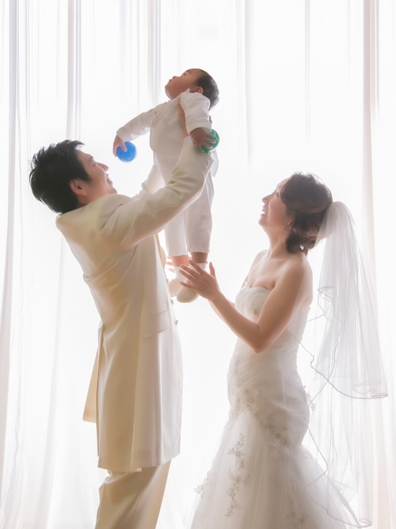 ☆記念日 ファミリーフォト(記念台紙・データ・フォトパネルPasta付き)