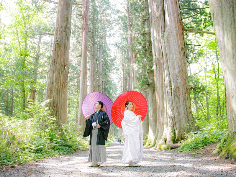 \9月限定フォト/戸隠神社/参道新緑ロケ《日本の有名パワースポットで神秘的な体験を!!撮影するなら今がキレイ☆》