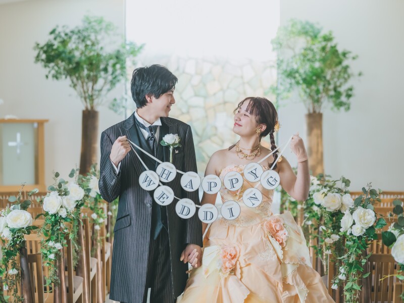 【SUMMERフォト】和装スタジオ & 洋装チャペルフォト 《スタジオから式場チャペルへGO！いちおし贅沢クルーズフォト！》