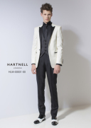 【HARTNELL LONDON】ホワイト×ブラック 
