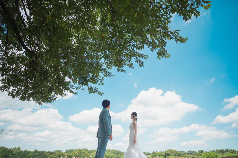 青空と緑。お2人にとって理想のシチュエーション