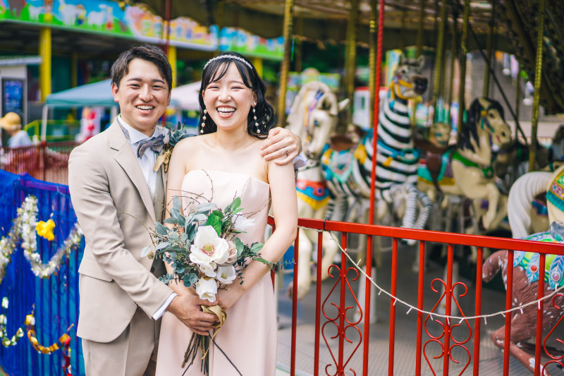 リンドウ湖ファミリー牧場でモデル撮影を行いました!!