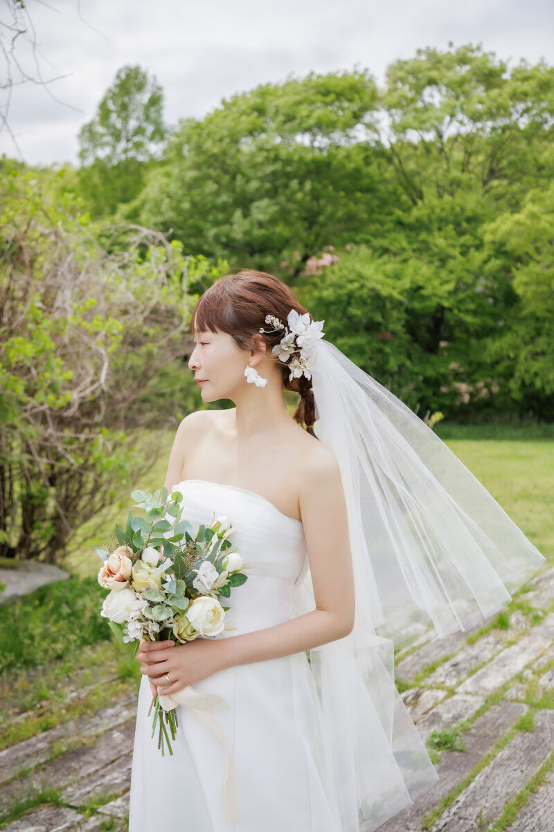 透明感のあるご新婦様の美しさ