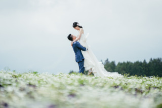 お互いを想い合うお2人らしさが素敵！那須フラワーワールド&深山湖ダムロケ