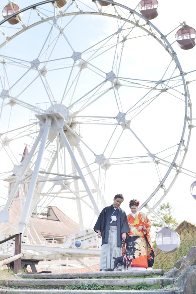 最初のデートの場所でのフォトウェでイング。