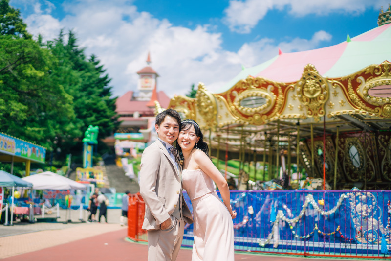 遊園地エリアで撮影!