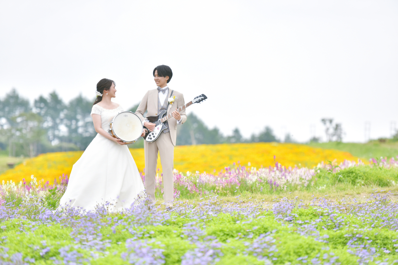6月9日はロックの日!ギターとドラムで楽しむフォトウェディング