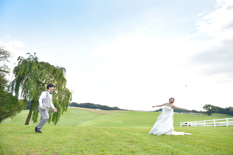 遊びながらお2人らしい写真!