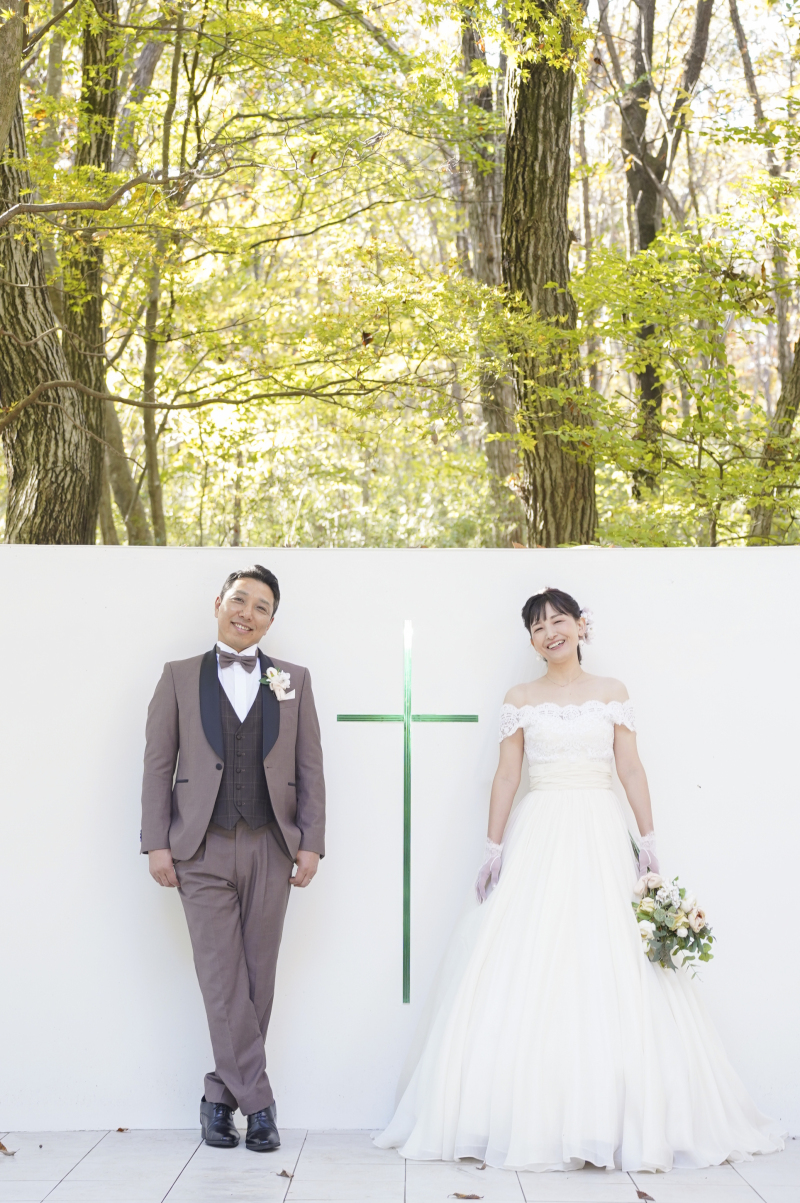 チャペル奥でのかわいいショット