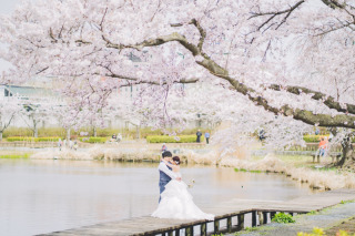 ＼早割特典付！／自然に包まれて˚⁎⁺˳✧༚【千波湖＆チャペル･スタジオ撮影】レタッチ10カット1.5万円分プレゼント♡　