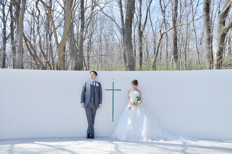 【Newプラン登場】那須Ropos×フロラシオンのチャペル。森と感動をめぐるWロケーション☆1着2か所フォト・全修正データ付！