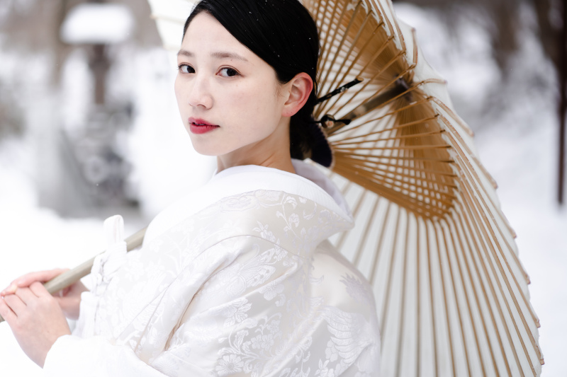 【2月撮影限定★雪ロケ】白銀の世界に包まれる、那須温泉神社の和装フォト