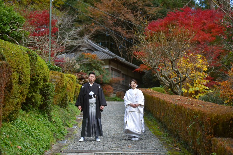 【☆11月限定☆】 〜那須の自然と歩む、紅葉和装フォトウェディング〜 和装1着ロケーションフォト☆・全修正データ付♪