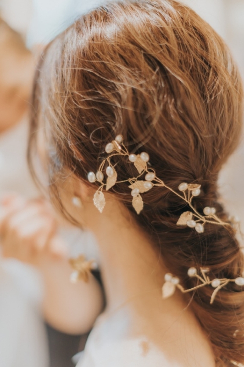 ゴールドビジューヘッドアクセサリー