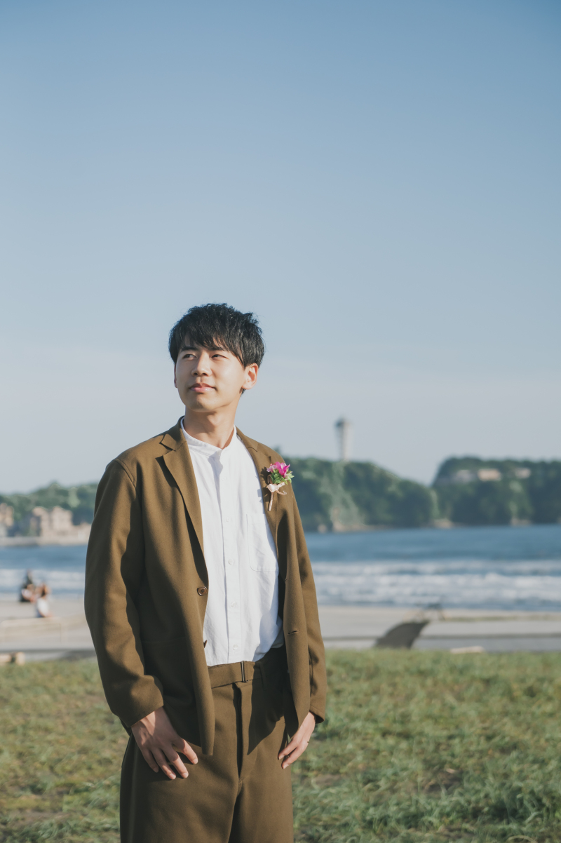 カーキセットアップ