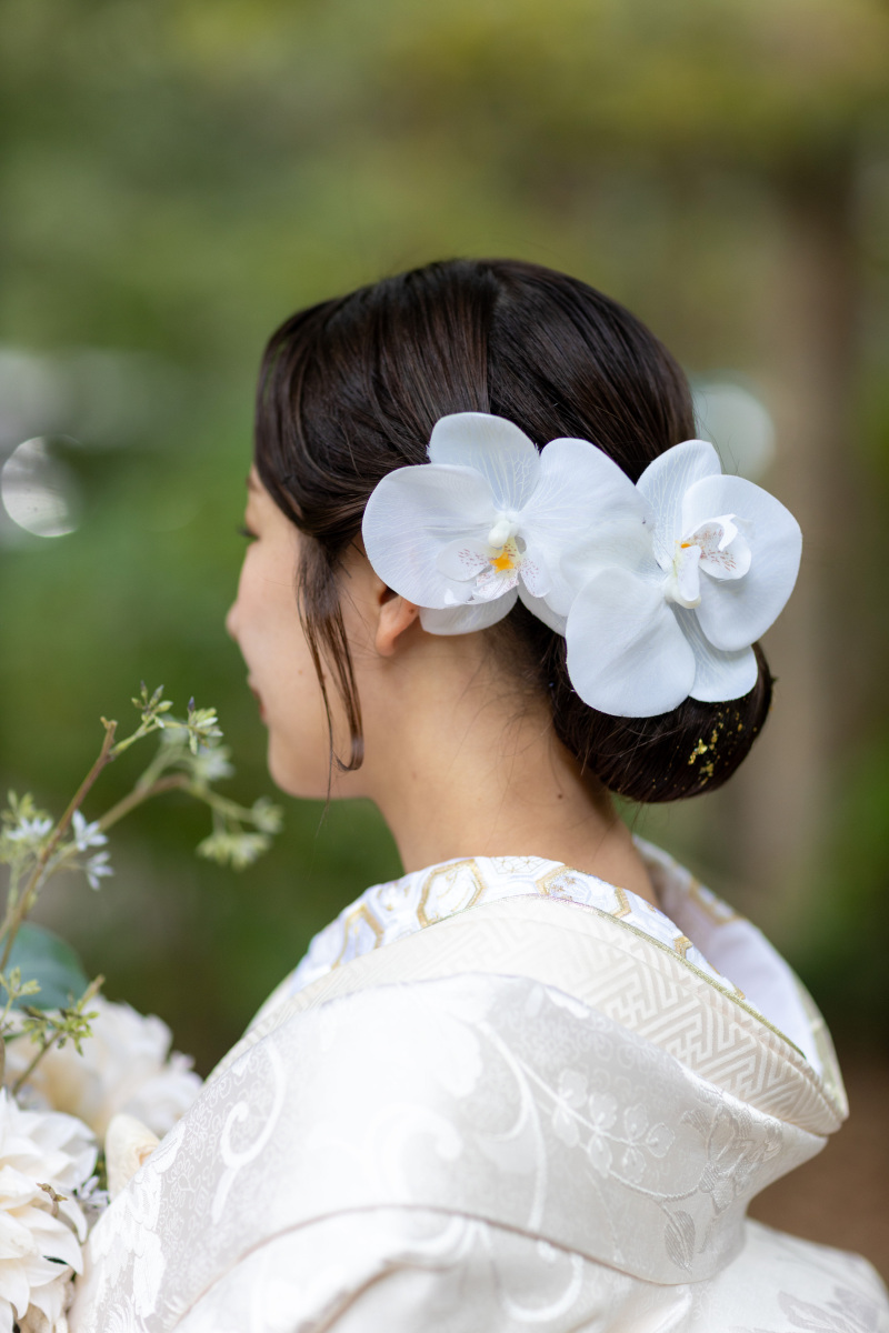 白無垢(小物：ゴールド合わせ)