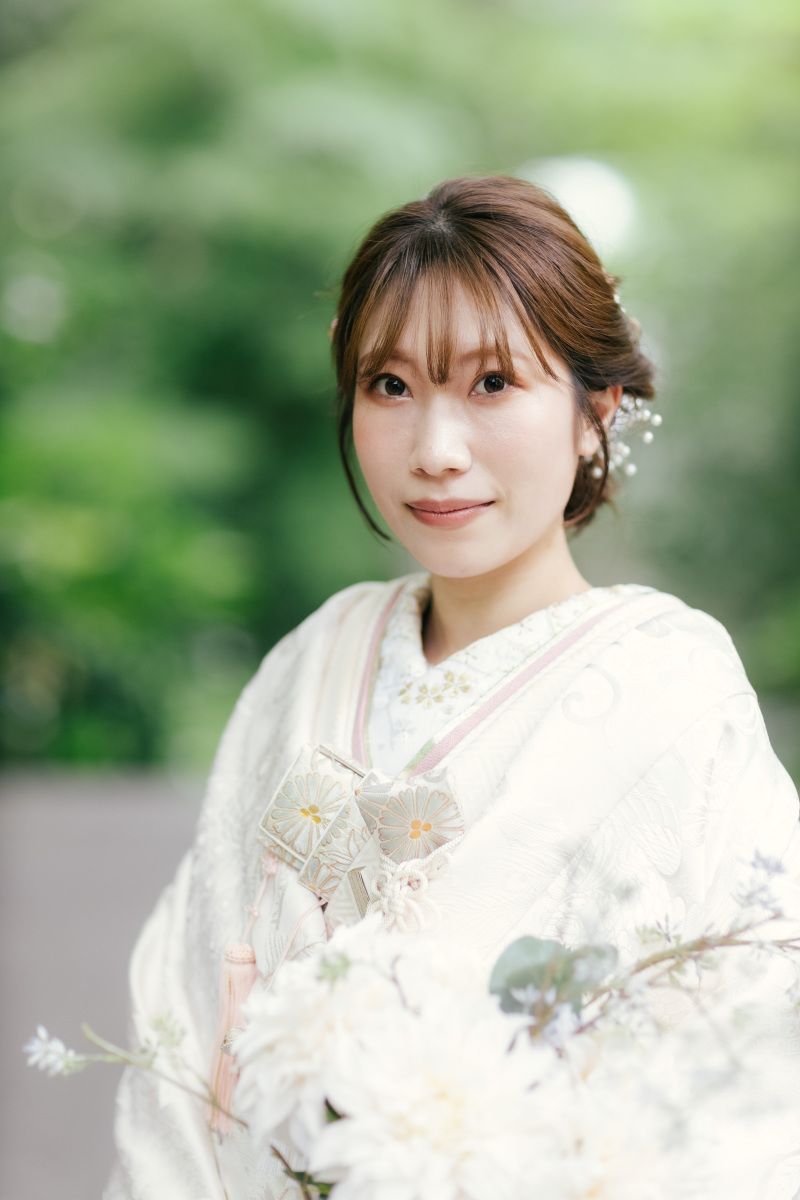 白無垢(小物：ピンク合わせ)