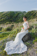 2way シンプルホワイトドレス