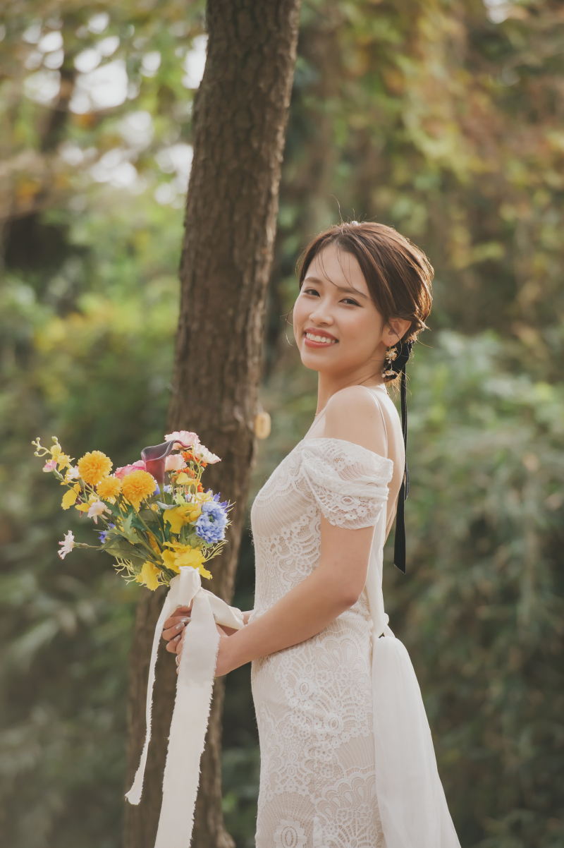 オフショルダーチュール ドレス