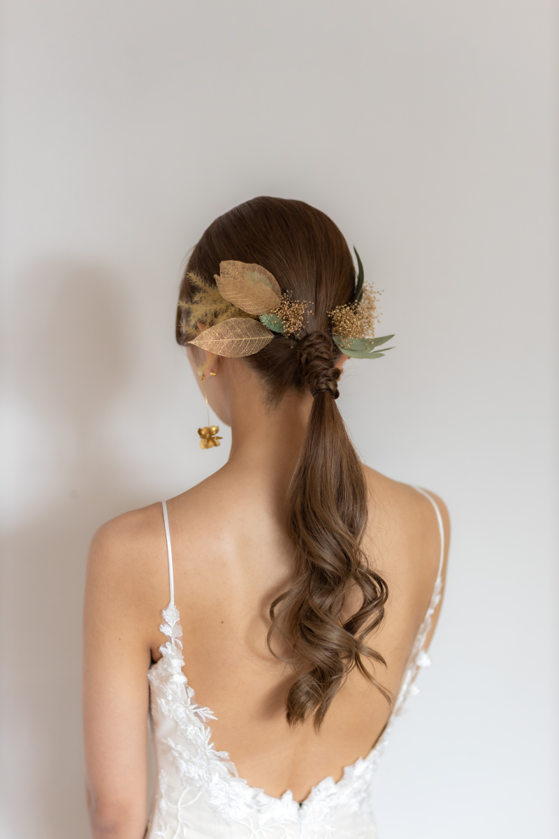 ドライフラワーヘッドピース